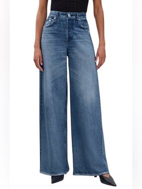 rag & bone Miramar Sofia High Waist Wide Leg Terry Sweatpant Jean